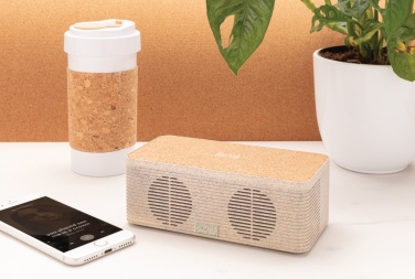 Logotrade business gifts photo of: Wheatstraw wireless charging speaker