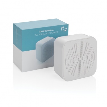 Logo trade advertising products picture of: 3W antimicrobial wireless speaker