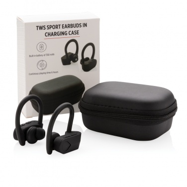 Logotrade corporate gift picture of: TWS sport earbuds in charging case