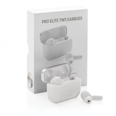 Logo trade promotional giveaways image of: Pro Elite TWS earbuds