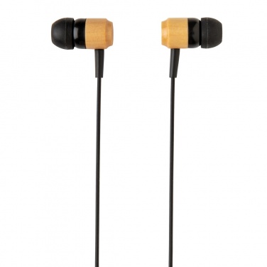 Logotrade advertising products photo of: Bamboo wireless earbuds