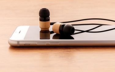 Logotrade promotional item picture of: Bamboo wireless earbuds