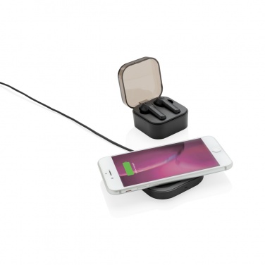 Logotrade promotional merchandise image of: TWS earbuds in wireless charging case