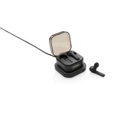 Logo trade promotional item photo of: TWS earbuds in wireless charging case