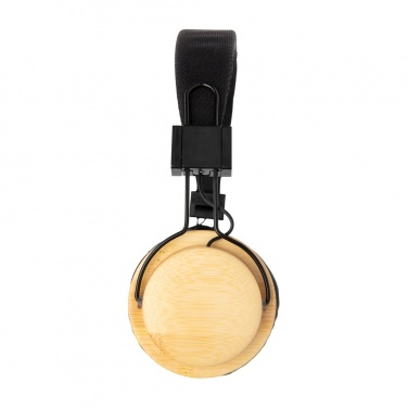 Logo trade advertising products picture of: Bamboo wireless headphone