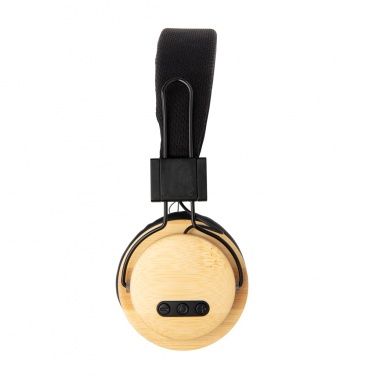 Logotrade corporate gift picture of: Bamboo wireless headphone