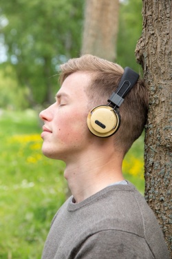 Logotrade corporate gifts photo of: Bamboo wireless headphone