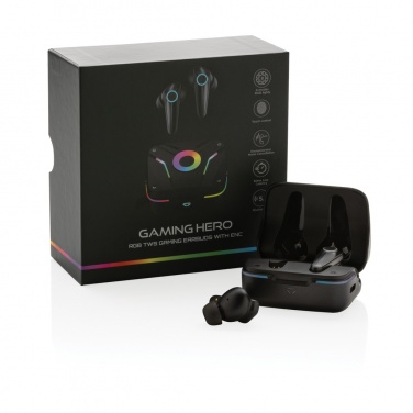 Logo trade advertising products image of: RGB gaming earbuds with ENC