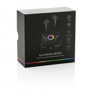 Logo trade promotional product photo of: RGB gaming earbuds with ENC