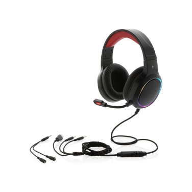 Logo trade promotional gift photo of: RGB gaming headset