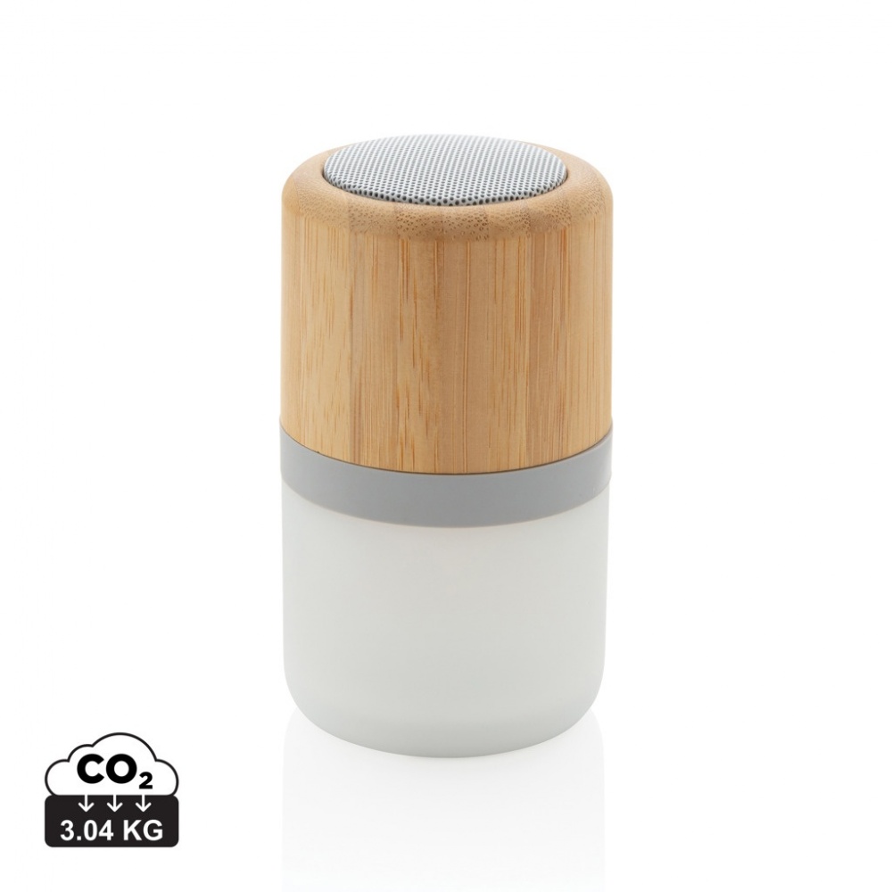 Logotrade advertising product image of: Bamboo colour changing 3W speaker light