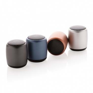 Logo trade promotional products image of: Mini aluminium wireless speaker