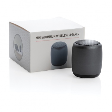 Logo trade promotional product photo of: Mini aluminium wireless speaker