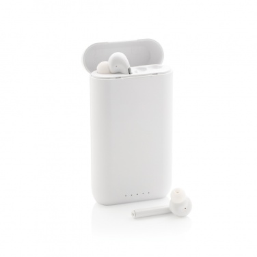 Logotrade promotional merchandise photo of: Liberty TWS earbuds with 5.000 mAh powerbank