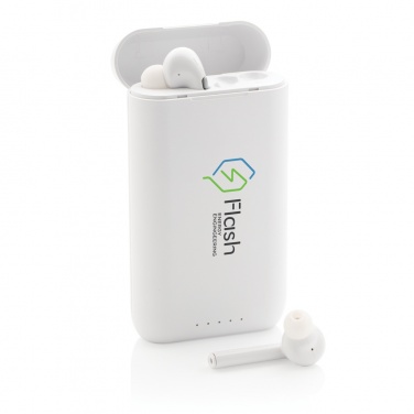 Logotrade promotional items photo of: Liberty TWS earbuds with 5.000 mAh powerbank