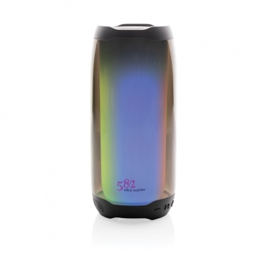 Logo trade promotional gifts picture of: RCS recycled plastic Lightboom 10W speaker