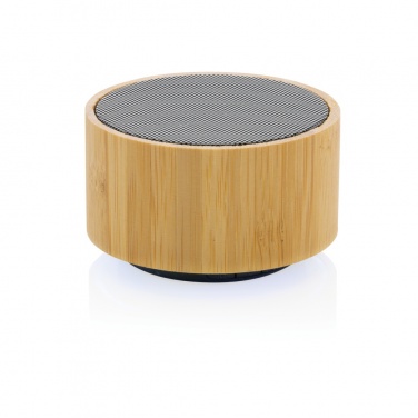 Logo trade promotional items picture of: RCS recycled plastic and bamboo 3W wireless speaker