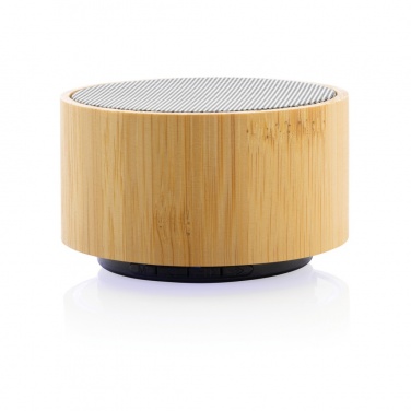 Logo trade advertising product photo of: RCS recycled plastic and bamboo 3W wireless speaker