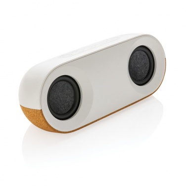 Logo trade promotional products picture of: Oregon RCS recycled plastic and cork 10W speaker