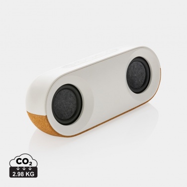 Logotrade promotional giveaway image of: Oregon RCS recycled plastic and cork 10W speaker