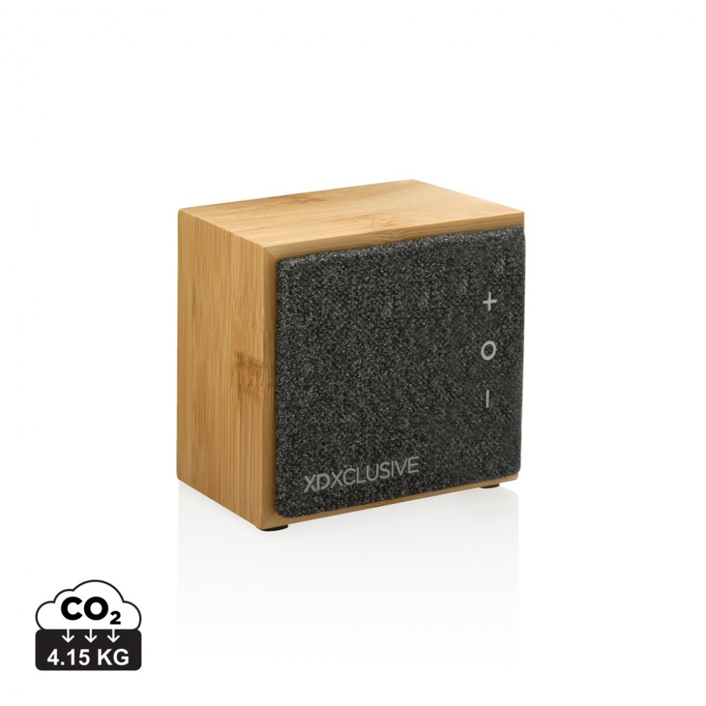 Logo trade business gift photo of: Wynn 5W bamboo wireless speaker