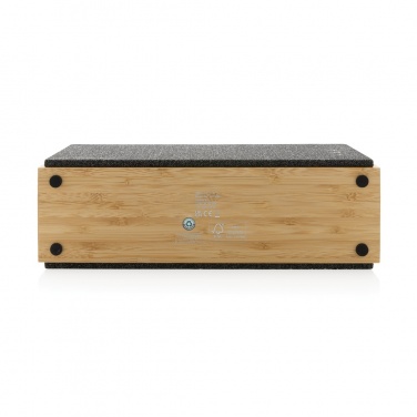 Logo trade promotional merchandise image of: Wynn 20W bamboo wireless speaker