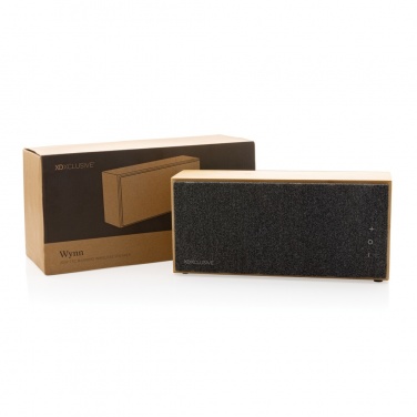 Logotrade promotional gift picture of: Wynn 20W bamboo wireless speaker