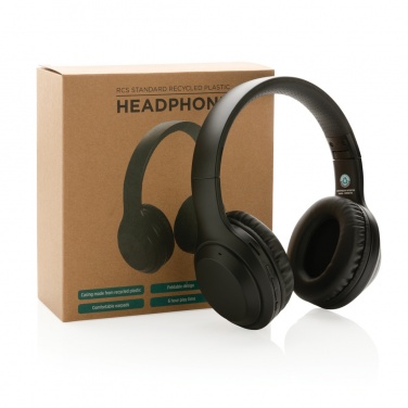 Logo trade business gift photo of: RCS standard recycled plastic headphone