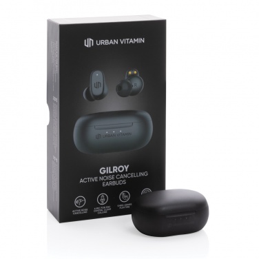 Logo trade promotional products image of: Urban Vitamin Gilroy hybrid ANC and ENC earbuds