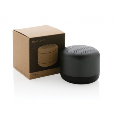 Logo trade business gift photo of: Terra RCS recycled aluminium 5W wireless speaker