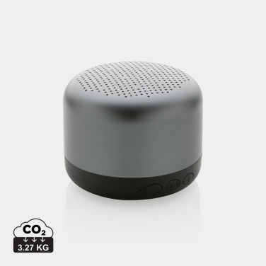 Logo trade business gifts image of: Terra RCS recycled aluminium 5W wireless speaker