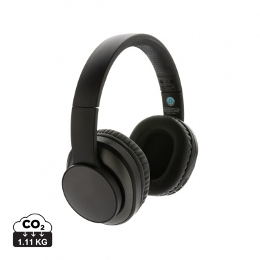 Logo trade promotional gifts image of: Terra RCS recycled aluminium wireless headphone