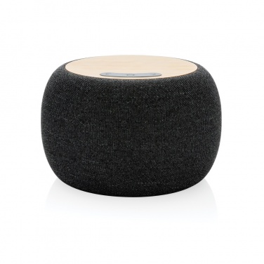 Logo trade promotional gifts image of: RCS Rplastic/PET and bamboo 5W speaker