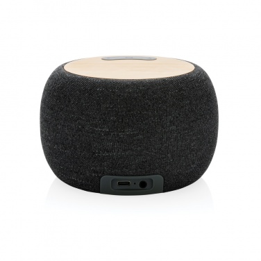 Logotrade business gift image of: RCS Rplastic/PET and bamboo 5W speaker