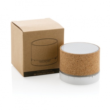 Logotrade promotional merchandise image of: Cork 3W wireless speaker