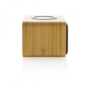 Logo trade promotional merchandise picture of: RCS Rplastic 3W speaker with bamboo 5W wireless