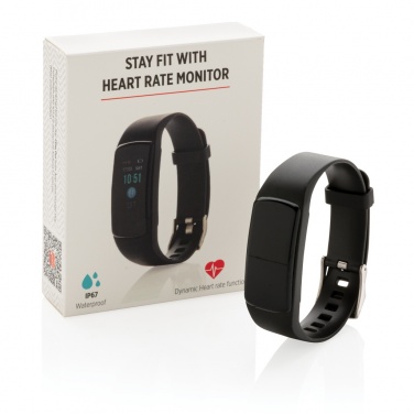 Logo trade advertising products image of: Stay Fit with heart rate monitor