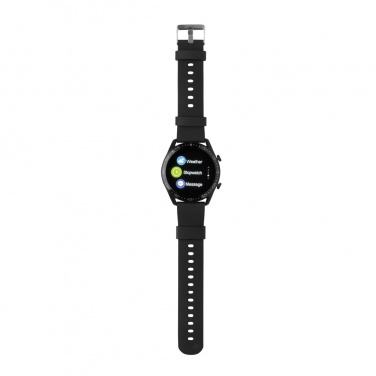 Logo trade promotional giveaways picture of: RCS recycled TPU Fit Watch round