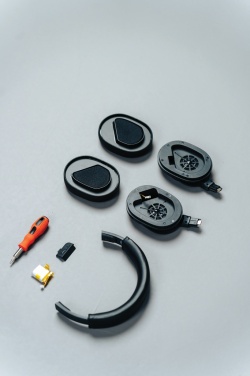 Logo trade promotional gift photo of: Irvine RCS recycled and repairable ANC wireless headphone