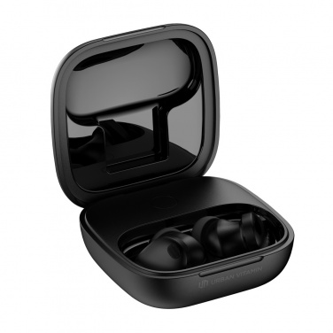 Logo trade business gifts image of: Lakewood RCS recycled and repairable wireless earbuds