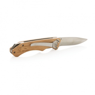 Logotrade promotional giveaway image of: Wooden outdoor knife