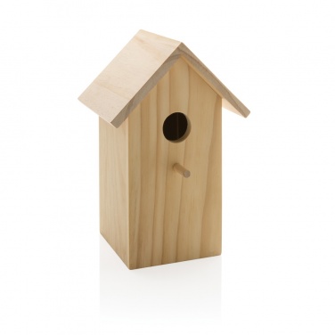 Logo trade business gift photo of: Wooden birdhouse