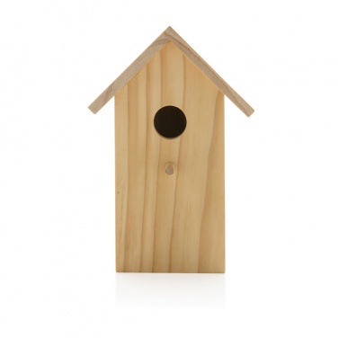 Logo trade corporate gifts image of: Wooden birdhouse