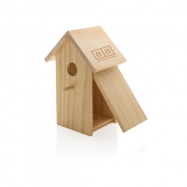 Logo trade corporate gift photo of: Wooden birdhouse