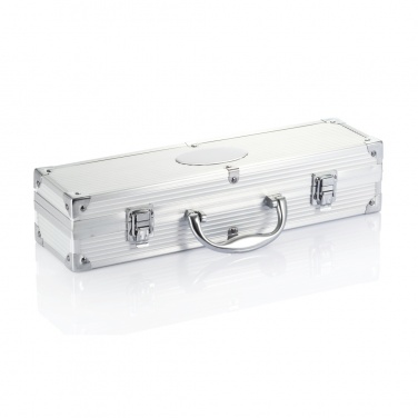 Logo trade corporate gifts picture of: 3 pcs barbecue set in aluminium box