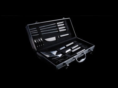 Logotrade corporate gift picture of: 12 pcs barbecue set in aluminium box