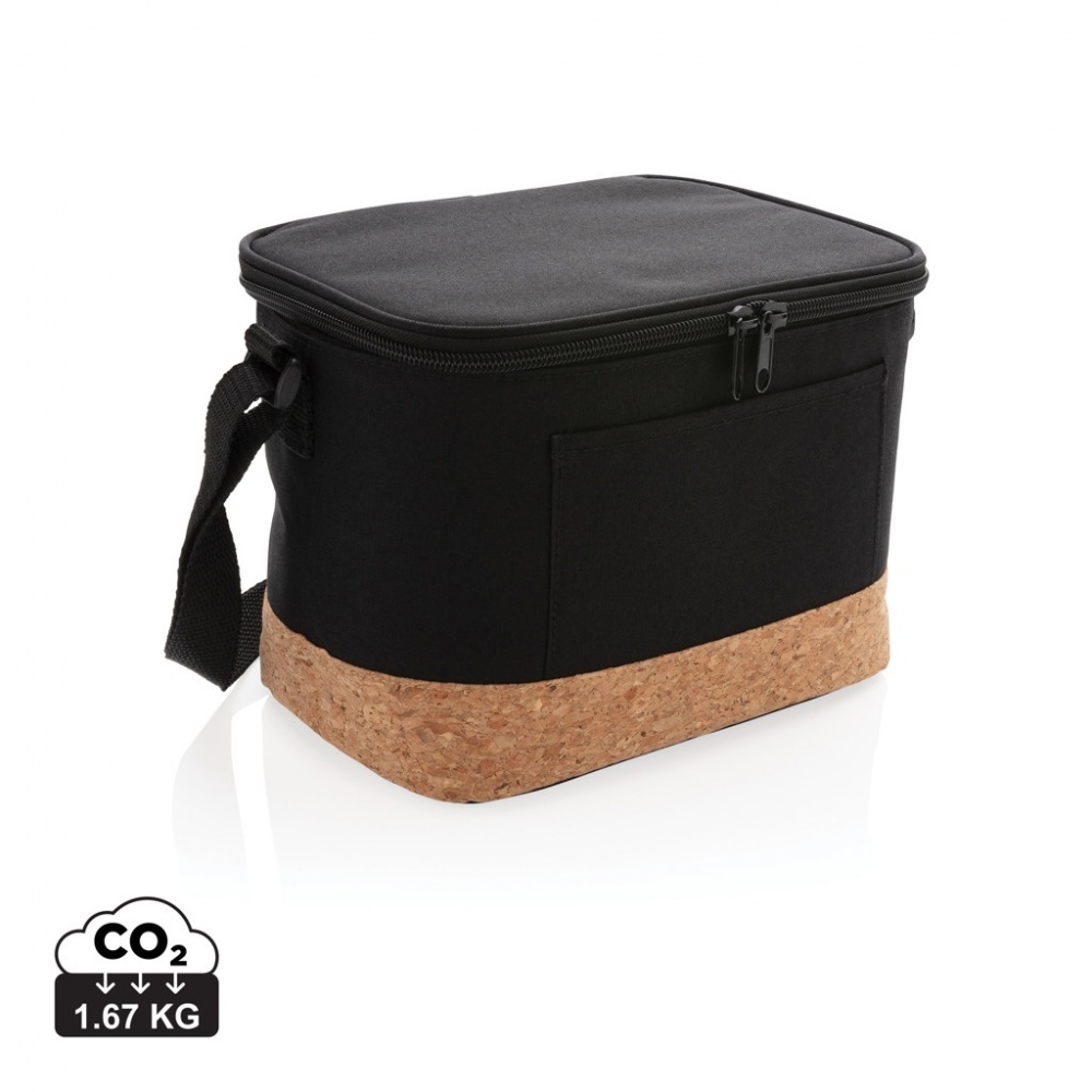 Logo trade promotional items image of: Two tone cooler bag with cork detail