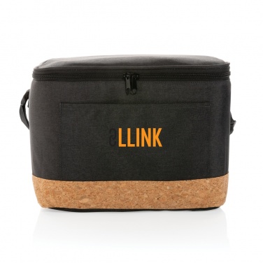 Logotrade promotional item picture of: Impact AWARE™ XL RPET two tone cooler bag with cork detail