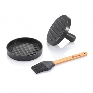 Logotrade promotional giveaway image of: BBQ set with hamburger press and brush