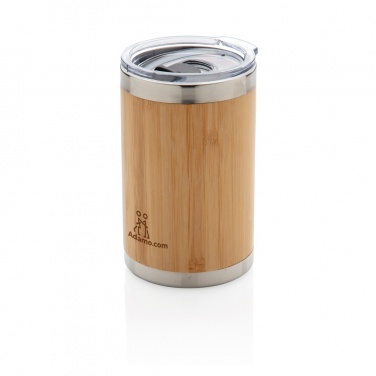 Logo trade promotional products image of: Bamboo coffee to go tumbler